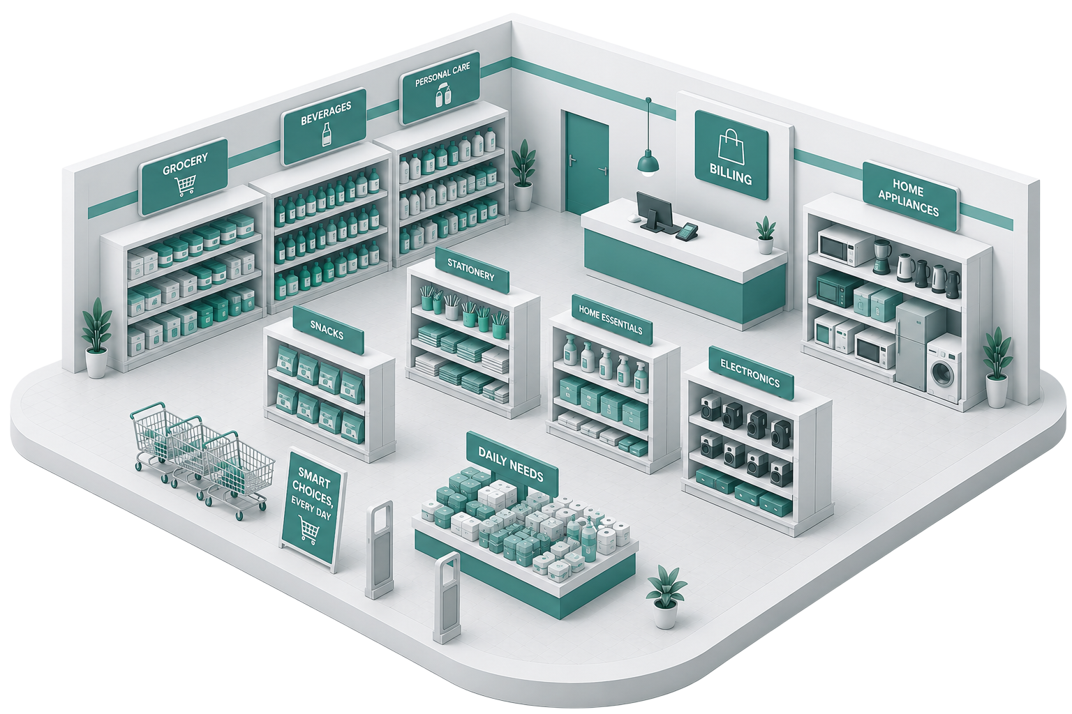 Retail store illustration